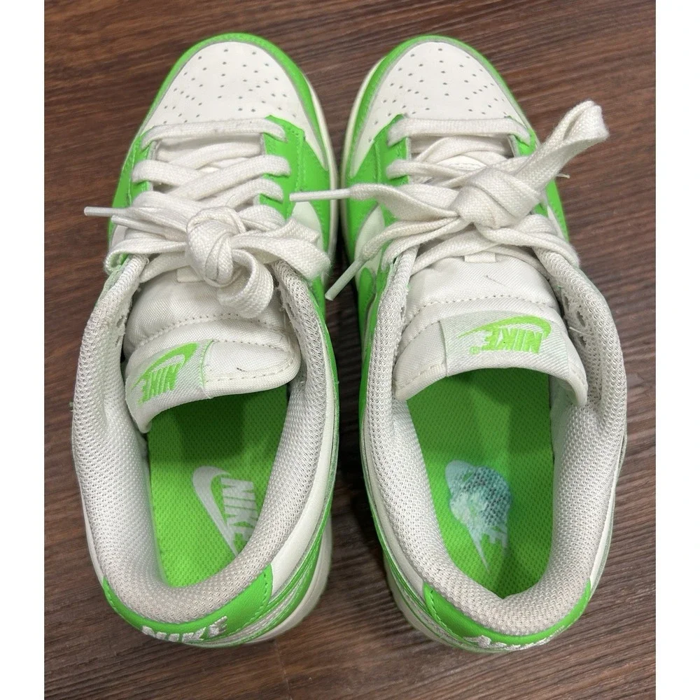 Nike Dunk Low Womens Size 7.5 White Green Strike Athletic Sneaker HV0842-133